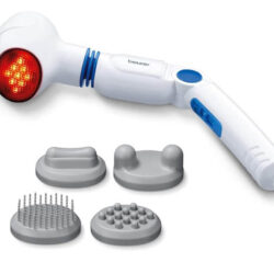 Máy Massage Cầm Tay Beurer MG40 Đức - 4 Đầu Thay Thế, Đèn Hồng Ngoại, Massage Toàn Thân