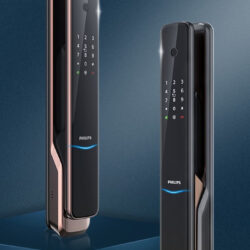 Khóa Cửa Thông Minh Philips 9300 với Gateway - Bảo Mật Vân Tay, Mật Mã, Thẻ Từ, Chìa Cơ, Ứng Dụng Gatewave