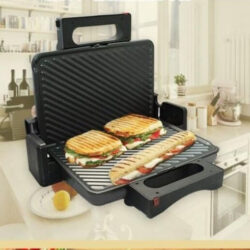 Máy Kẹp Nướng Giòn Bánh Mì 2000W Cho Cửa Hàng - Nướng 3-5 Chiếc/Lần, Bảo Hành 2 Năm